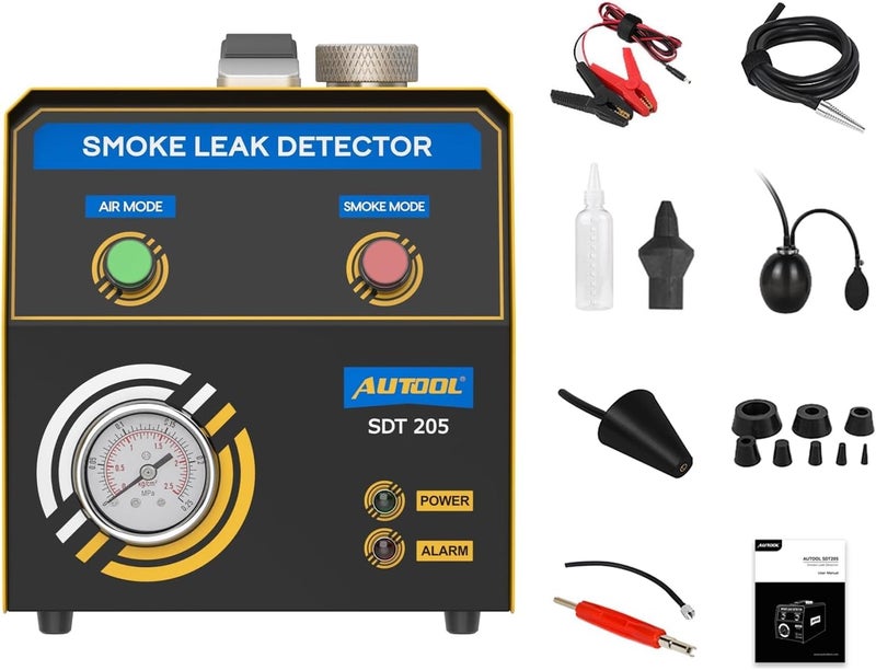 Autool Automotive Smoke Machine 12V Car Pipe System Leak Detector Fuel Leakage Diagnostic Tester for Car, Motorcycle, Truck and More - Image 1